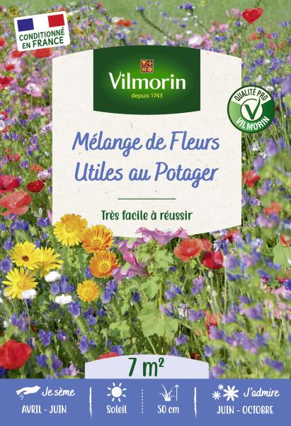 Mélanges de fleurs - Fleurs Utiles au Potager - 7 m² - Mélange de fleurs - PACKAGING_RECTO